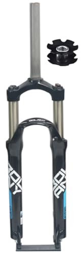 Forcella Anteriore per Bicicletta MTB da 24 Pollici Forcelle per Bicicletta con canotto Dritto da 1 1/8 Pollici Forcella Meccanica da 100 mm con sgancio rapido Freno a Disco 9 * 100 mm