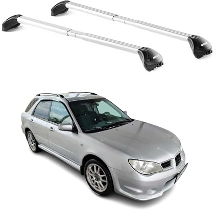 OMAC Dachträger für Dacia Sandero Stepway 2010-2026 Silber | TÜV geprüft, Abschließbar mit 4 Schlössern, bis 100 kg Traglast, Edelstahlband mit Gummischutz, Querträger, Grundträger