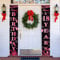 ZSYIULIA Happy 18th Birthday Black Pink Door Banner, 18th Birthday Party Decoration, Outdoor Indoor, Fade Resistant