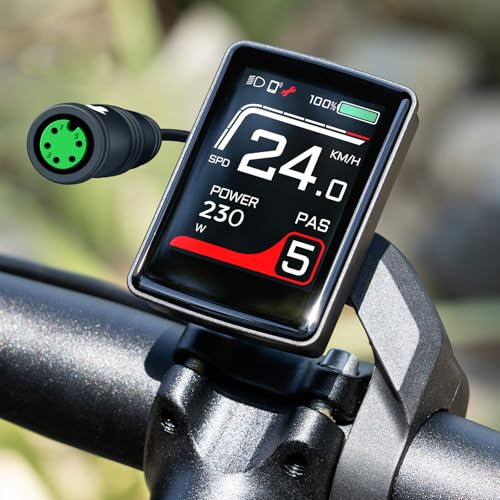 Display DZ49 für Bafang BBS01 BBS02 BBS-HD und Controller, 2 Zoll Farbdisplay, eBike Computer Display mit automatischer Hintergrundbeleuchtung UART Protokoll Pedelec