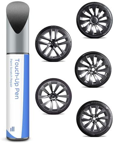 Schießpulve Tesla Felgen Lackstift- DIY Felgen Reparatur für Model 3/Y/S/X Uberturbine/Arachnid/Turbine/Cybersteam Wheels
