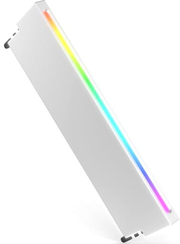 Peowuieu Universal Memory Heat Sink 5V 3PIN ARGB AURA Sync Memory Module Cooler DDR3 DDR4 DDR5 RAM Computer Accessories Silver