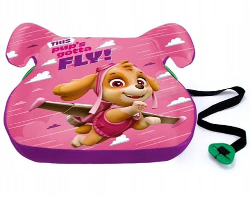 Paw Patrol Skye Kindersitz, Autositz, Ständer für Mädchen 15-36 kg, 125-150 cm