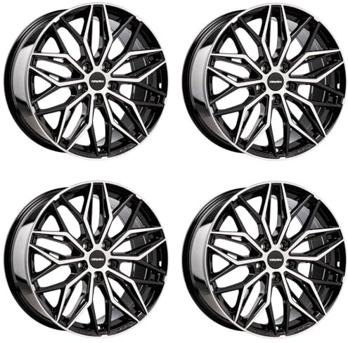 4x Carmani Felgen 26 Max 8.5x19 ET46 5x114.3 black polish kompatibel mit Toyota Camry C-HR Yaris
