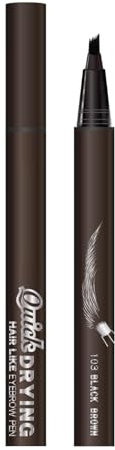 Eyebrow Pen, Eye Brow Pencil, Liquid Makeup Pencils, 13.1cm/5.16inches Waterproof Smudge-Proof Formula, Long-Lasting Wear, 0.6ml Volume, for All-Day Natural Look