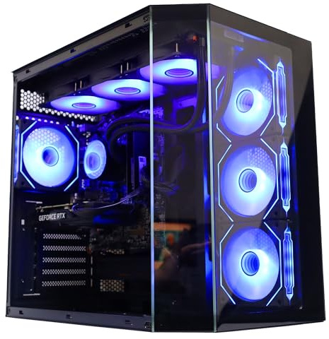 Liquid Cooled Gaming PC – Intel Core i9-14900KF | RTX 5090 32GB | 64GB RAM | 2TB NVMe SSD | ARGB Lighting | Windows 11 | WiFi (Ryzen 7 5700X, RTX 5070)