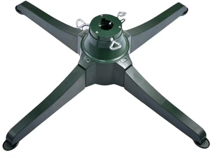 Support d'arbre de Noël base rotative électrique, support rechargeable, motorisé, tourne-disque automatique, rotation 360 toutes les 70 secondes plate-forme rotative pour configuration d'affichage