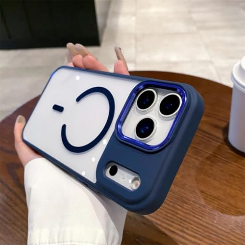 RNOZX Étui de Chargement sans Fil Antichoc pour iPhone 13, Protection de l'objectif de l'appareil Photo (pour iPhone 13/Bleu Marine)