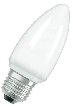 Osram 944566 Dulux Superstar Minicandle 7 W/825, entspricht 30 Watt, Sockel E27 Energiesparlampe in Kerzenlampenform, warmweiß