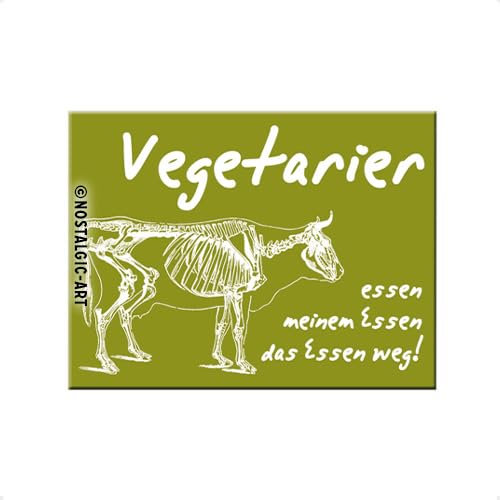 Nostalgic-Art 14247 SMILE - Vegetarier, Magnet 8x6 cm