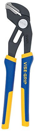 IRWIN Tools Vise-Grip GrooveLock Straight Jaw Pliers, 6-Inch (1870630), Blue