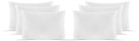 SleepyNights Satin Stripe Hotel Quality Bounce Back 6 Pack Hypoallergenic & Anti Dust Mite Resistant Premium Filled Pillow for Side Sleepers