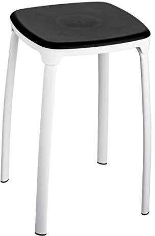 King Collection King Home s1407209/A Hocker, Polypropylen, 29 x 29 x 46 cm, Schwarz