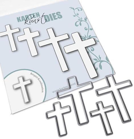 Karten-Kunst Stanzschablone kk-D083 Stanze Kreuze Crosses Schneideschablone
