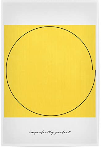 artboxONE Poster 30x20 cm gelb Abstrakt Beautiful Imperfection - Bild Quadrat abstrakt gelb
