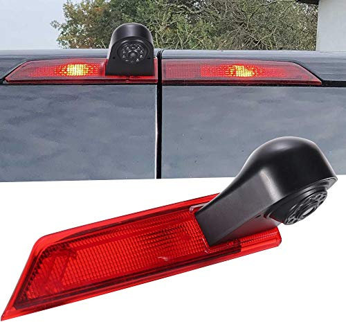 Rückfahrkamera Transporter mit Bremslicht Bremsleuchte, wasserdichte Nachtsich HD Auto Rückfahrkamera für Ford Transit Custom 2012-2016 Van