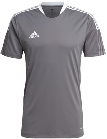 adidas Mens Tiro 21 Training Jersey Team Grey X-Large
