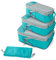 BAGSMART Kleidertaschen Set 4 Teilig packtaschen Kompression Packwürfel Set mit Wäschesack für Rucksack,reise organizer,Koffer Organizer auf Travel,Blau