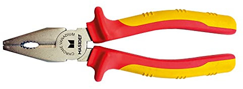 Masidef: Member of the Würth Group UT101030 Pince universelle isolée VDE 1000 V 180 mm, multicolore