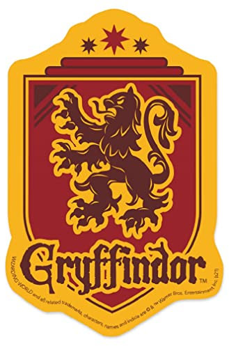 Paper House Productions Harry Potter Gryffindor Wappen gestanzt 9,1 cm Vinyl-Aufkleber