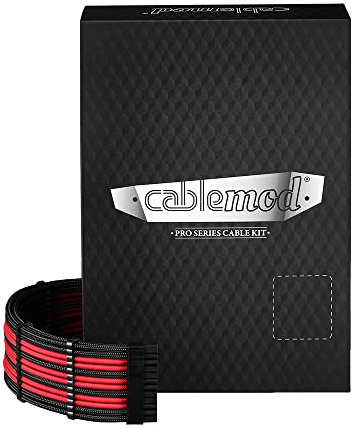 CableMod PRO ModMesh RT 12VHPWR Dual Cable Kit für ASUS/Seasonic/Phanteks - schwarz/rot