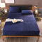Sedefen Warme Spannbettlaken 180x200cm Dunkelblau Winter Flannell Bettlaken Plüsch Flauschige Cashmere Touch Boxspringbett Spannbetttuch für 25 bis 30cm Matraze