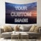 Benutzerdefinierter Wandteppich, individueller Hintergrund, personalisierter Druck, personalisierter Bildtext, individuelle Schlafzimmer-Wanddekoration, Wandteppich, individuelles Bild, 152 x 102 cm