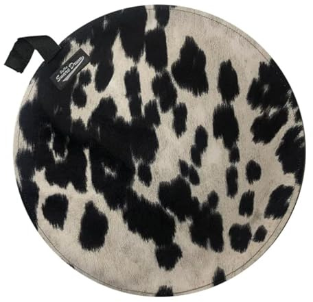 Big Fat Snare Drum - Cow Moo Faux Suede 14” (Black)