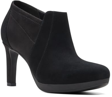 Clarks Women's Ambyr Hope Ankle Boot, Black Suede, 7 UK