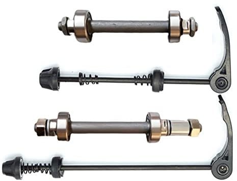 RANRAO Fahrrad Schnellspanner Set, Radnabe vorne und hinten Schnellspannachse, Nabenachse mit 2 Lagern