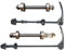RANRAO Fahrrad Schnellspanner Set, Radnabe vorne und hinten Schnellspannachse, Nabenachse mit 2 Lagern