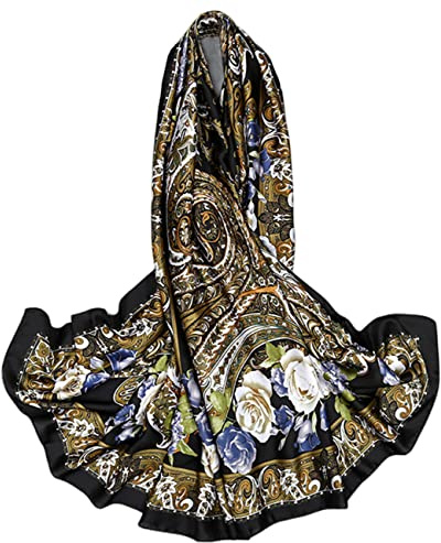 FAIRYGATE Halstuch Damen Seide Schal Stola Fur abendkleid Winter Pashmina Schals tücher für Frauen Warme Schal 83023