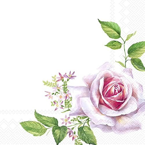 IHR Ideal Home Range - Paper Napkins Valerie 20 pc. 3-Ply Cocktail Napkins 25 cm x 25 cm / 10 inch x 10 inch