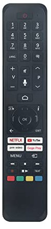 AULCMEET RC45160 CT-8563 Télécommande vocale de Remplacement Compatible avec Toshiba 43UA2B63DG 50UA3A63DG 55UA4B63DG 32WA3B63DG TELEFUNKEN D40F550X2CW XF32AK600-W