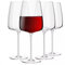 Krosno Red Wine Glasses | Set of 4 | 600 ML | Modern Collection | Glasses Drinking Wedding Gift | Perfect for Home, Restaurants and Kitchen Set | Dishwasher Safe