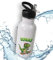 timalo® Trinkflasche Dinosaurier für Kinder personalisiert mit Namen | auslaufsichere Edelstahl Sportflasche Kindergarten Geschenk für Jungen und Mädchen 600mL | Dino 2