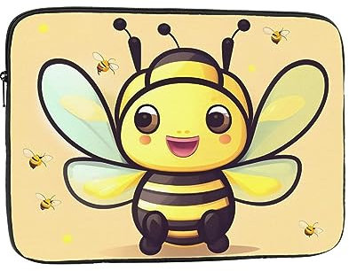 Yellow Bee Laptop Case,Laptop Sleeve,Laptop Cover,Laptop Bag Protective Notebook Case Briefcase 10 12 13 15 17