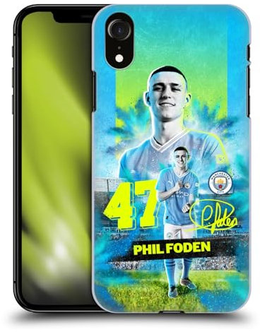 Head Case Designs Officially Licensed Manchester City Man City FC Phil Foden 2023/24 First Team Hard Back Case Compatible With Apple iPhone XR