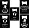 5PCS Personalised Bottle Openers Credit Card Size, Groomsmen Best Man Gifts for Wedding Bachelor Party, Stainless Steel Beer Bottle Opener, Black