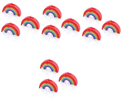 GLEAVI 12 Stk Regenbogen-körperbürste Luffas Hautwäscher Bad Luffa Schwamm Peeling-tools Körperpeeling Aus Silikon Peeling-puff Regenbogenbad Nylon Werkzeug Modellieren