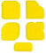 Ensemble d'outils de Calfeutrage en Silicone, 5pcs Lisseurs de Joint en Silicone, pour le lissage des joints, Ensemble de grattoirs, Lisseur Joint Silicone
