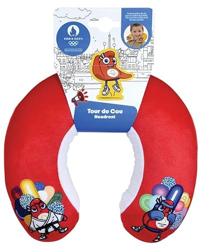 Fun House JEMINI Jeux Olympiques Paris 2024 Tour DE Cou DE Voyage JO +/- 19 CM pour Enfant - Livraison ALEATOIRE : Rouge, Bleu OU Jaune