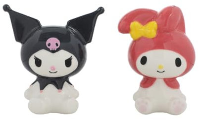 My Melody & Kuromi - Salero y pimentero de cerámica esculpida