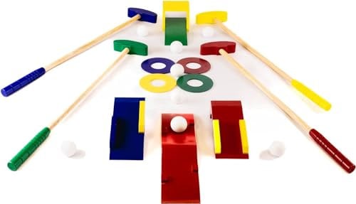 Marco Paul Kids Toy Golf Accessories - Mini Golf Set Includes Wooden Club & Ball