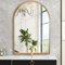 Miroir Mural arqué, Miroir de Salle de Bain arqué, pour Meuble de Salon, Chambre, cheminée, entrée, couloirs, décoration intérieure, Cadre en Alliage d'aluminium 30 x 40CM