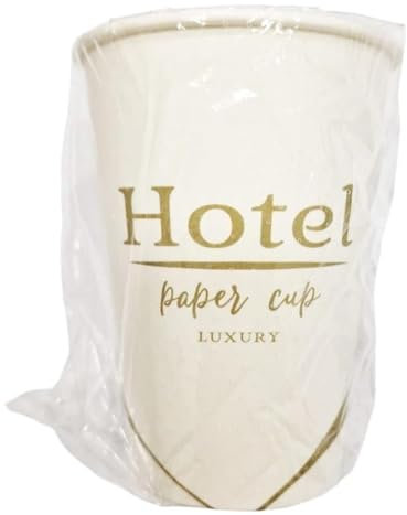 Mecup Gobelets en papier emballées individuellement, verres jetables, 800 pièces, tasse à café 200 ml, jetables, pour hôtel ou B & B, pour boissons chaudes et froides, hygiéniques, biodégradables