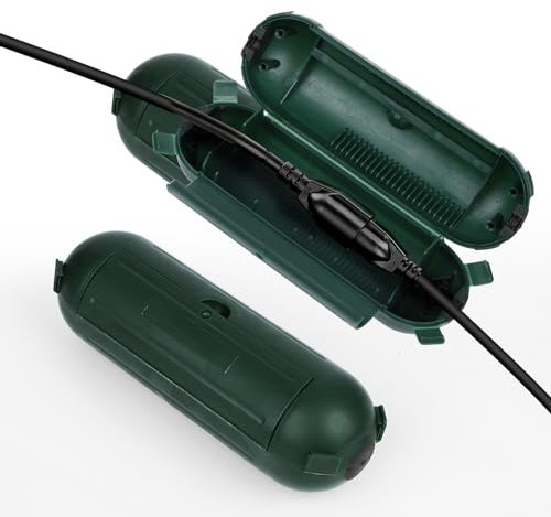 Deepboom Multiprise Exterieur Étanche, 2Pcs Prise Green Up, Boîte De Branchements Électriques Extérieure Résistant Aux Intempéries IP68, Boite Etanche Electrique Exterieur, Pour Jardin Et Camping