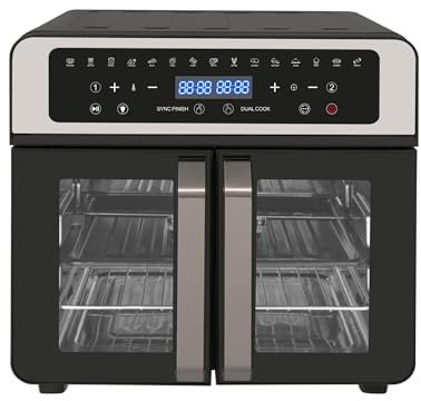 ASTRO ELECTRA Dual Zone Air Fryer Oven | 23L Capacity | 15 Presets | 13 Accessories | High Performance 2400W | Touch Screen Control | Dishwasher Safe