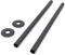 VANCOCO 2Pcs 300mm×15mm Radiator Pipe Sleeves, Anthracite Radiator Collars Cover Pair Radiator Pipe Covers
