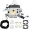 ZAMDOE Vergaser für Wacker BS50-2 BS50-2i BS60-2 BS60-2i BS70-2i Stampfer für Walbro HDA ​​242 HDA 252 Carb 0165604 Kettensäge Rasenmäherteile, mit Ansaugpumpe Dichtung Kraftstoffleitung